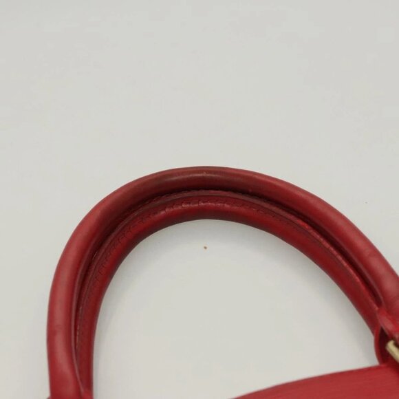LOUIS VUITTON Epi Sac Plat PM Hand Bag Red - Picture 9 of 15